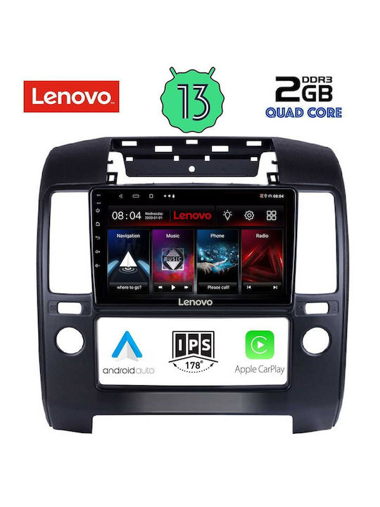 Lenovo Car-Audiosystem für Nissan Navara 2006-2011 (Bluetooth/USB/WiFi/GPS/Apple-Carplay/Android-Auto) mit Touchscreen 9"