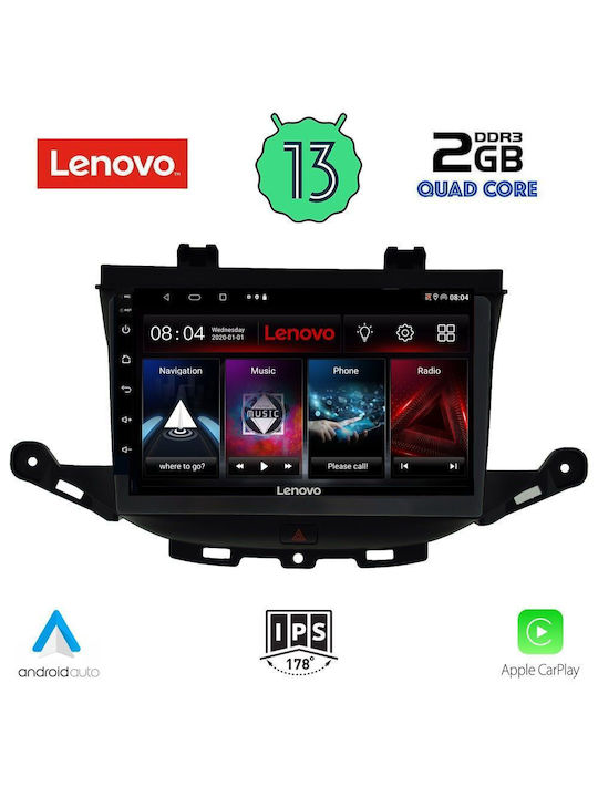 Lenovo Sistem Audio Auto pentru Opel Astra (Bluetooth/USB/WiFi/GPS/Apple-Carplay/Android-Auto) cu Ecran Tactil 9"