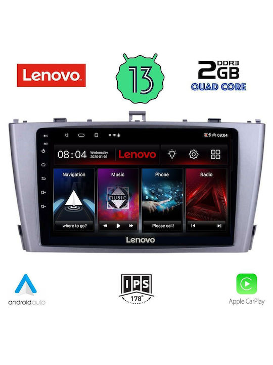 Lenovo Car-Audiosystem für Toyota Avensis 2009-2015 (Bluetooth/USB/WiFi/GPS/Apple-Carplay/Android-Auto) mit Touchscreen 9"