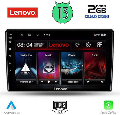 Lenovo Sistem Audio Auto pentru Toyota Auris 2007-2012 (Bluetooth/USB/WiFi/GPS/Apple-Carplay/Android-Auto) cu Ecran Tactil 9"