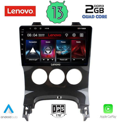 Lenovo Car-Audiosystem für Peugeot 3008 2008-2016 mit A/C (Bluetooth/USB/WiFi/GPS/Apple-Carplay/Android-Auto) mit Touchscreen 9"
