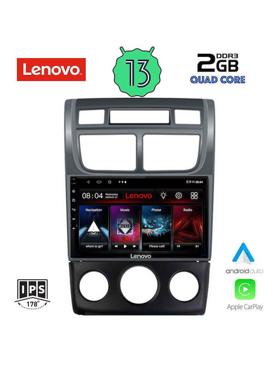 Lenovo Ηχοσύστημα Αυτοκινήτου για Kia Sportage 2004-2010 (Bluetooth/USB/WiFi/GPS/Apple-Carplay/Android-Auto) με Οθόνη Αφής 9"