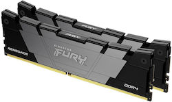 Kingston Fury Renegade 16GB DDR4 RAM cu 2 module (2x8GB) și Viteză 3200 pentru Desktop