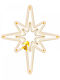 Plastic Illuminated Christmas Decorative Pendant Star 45x50cm