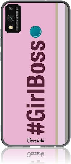 #girlboss Umschlag Rückseite Silikon Mehrfarbig (Honor 9X Lite)