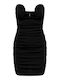 Only Mini Evening Dress Strapless Black