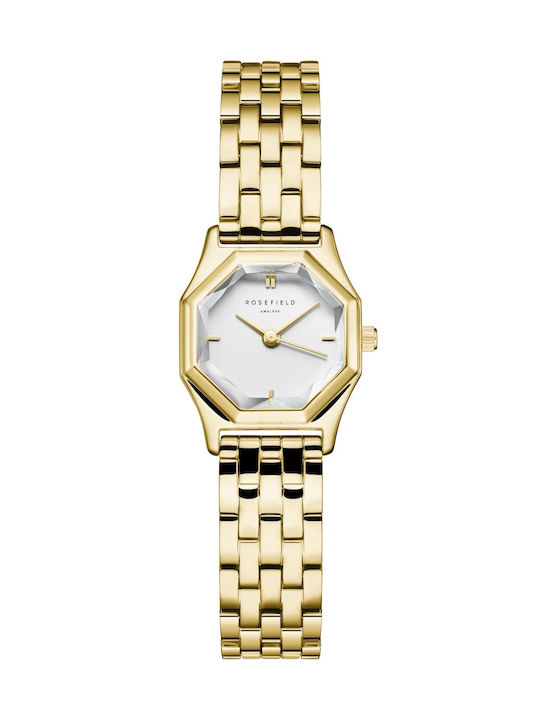 Rosefield Watch with Gold Metal Bracelet