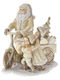Dekorativer Weihnachtsmann Beige aus Kunststoff 15x15x11cm