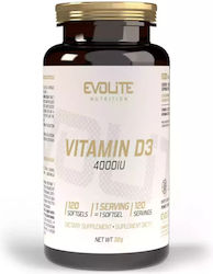 Evolite Vitamin D3 4000iu 120 softgels