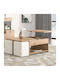 Rechteckiger Zentral-Kaffeetisch Nr6 Holz Honey M120xT75xH40cm