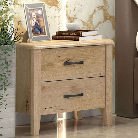 Комод Νο1 Дървен Жълт 55x45x48см