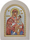 Prince Silvero Icoană Maica Domnului Cu Pruncul Argintie 15x21cm