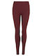 Schulung Frauen Lang Leggings Burgundisch