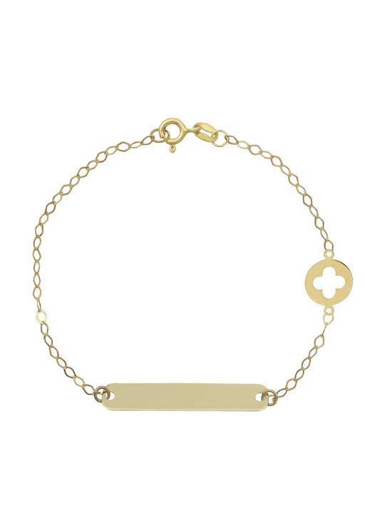 Senzio Belibasakis Kinderarmband ID Gold 9K