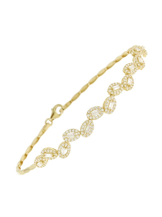 Senzio Belibasakis Bracelet made of Gold 14K with Zircon