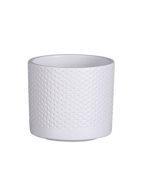 Edelman Plant Pot White 10x10x9cm.