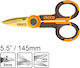 Ingco Multipurpose Scissors Electrician Length 145mm