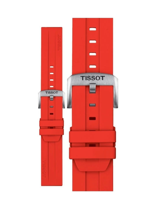 Tissot Rubber Strap Red 22mm