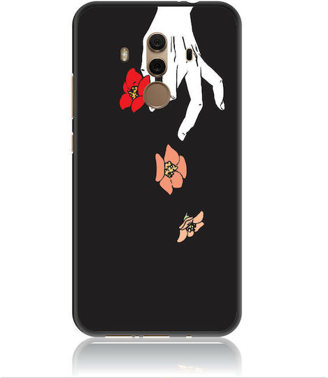 Red Flower Задна корица Силикон Многоцветен (Huawei Mate 10 Pro)