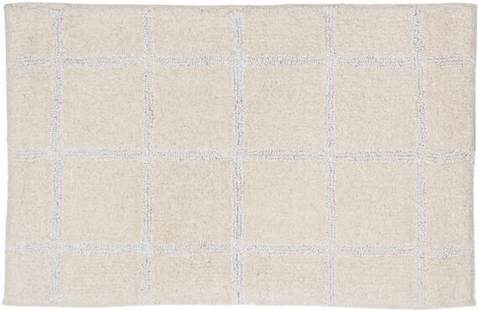 Bizzotto Πατάκι Εισόδου Square Μπεζ 50x80εκ.