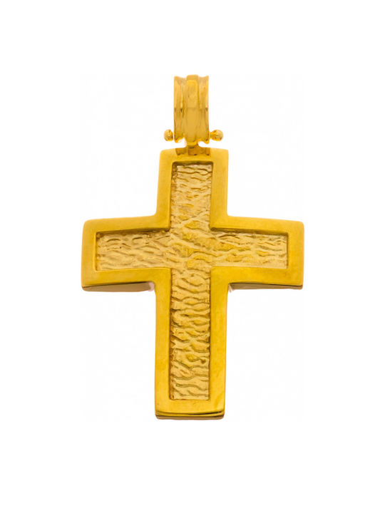 Senzio Belibasakis Herren Gold Kreuz 14K