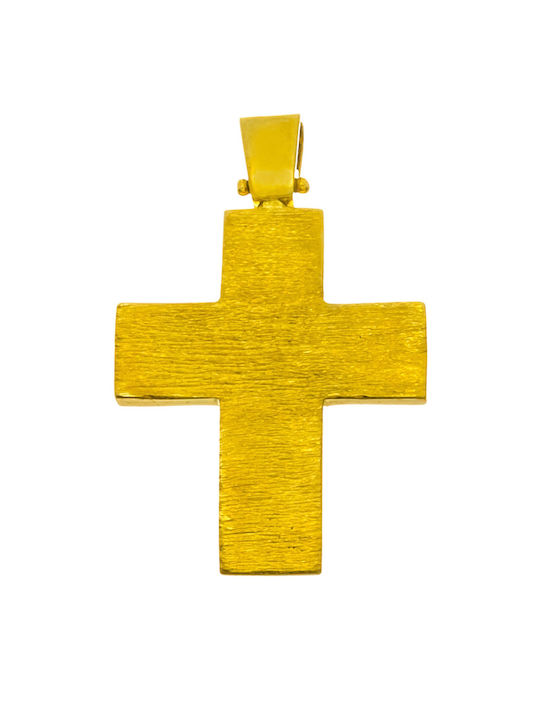 Senzio Belibasakis Herren Gold Kreuz 14K