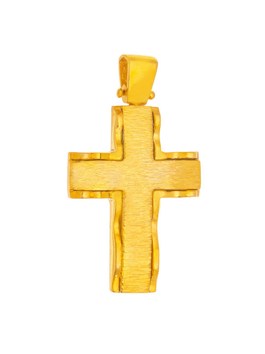 Senzio Belibasakis Men's Gold Cross 14K