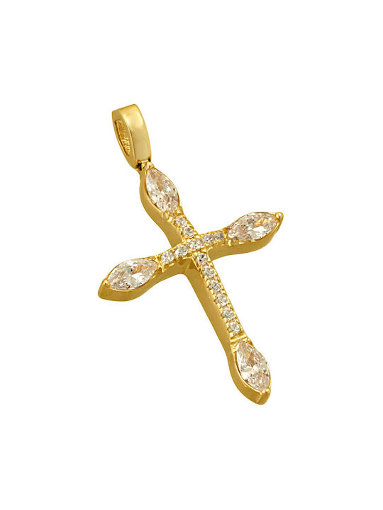 Senzio Belibasakis Damen Gold Kreuz 14K