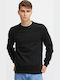 Langarm-Pullover Schwarz