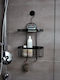 Wenko Classic Plus Wall Mounted Bathroom Shelf Metallic with 2 Shelves Blue