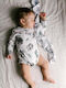 Cuddle Dreams Baby Bodysuit Set Long-Sleeved White