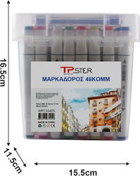 Tpster Μαρκαδόροι Σετ 48 Χρώματα