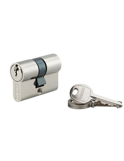 Thirard Lock Cylinder 42mm (21-21) with 3 Keys Silver