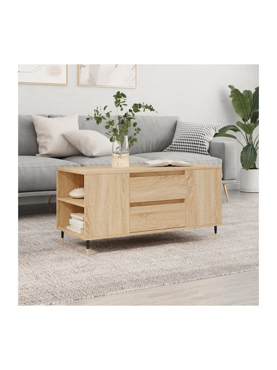 Rectangular Wooden Coffee Table Sonoma Δρυς L10...