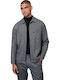 Langärmeliges Overshirt in Normale Passform Geprüft Grau
