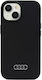 Audi Back Cover Σιλικόνης Μαύρο (iPhone 15)