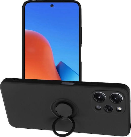 4g Umschlag Rückseite Silikon Schwarz (Redmi 12 4G / Redmi 12 5G)