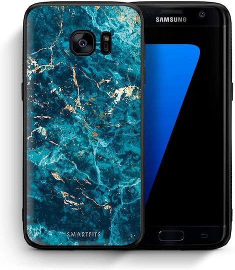 Smartfits Marble Blue Back Cover Albastru (Galaxy S7 Edge)