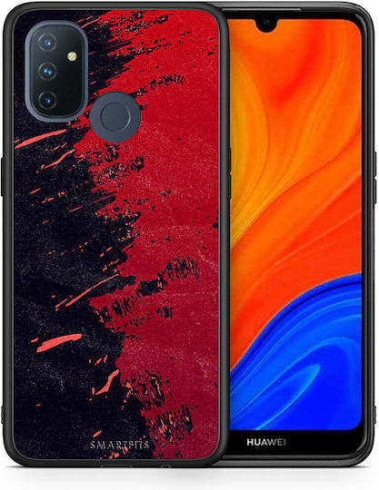 Smartfits Red Paint Umschlag Rückseite Rot (OnePlus Nord N100)