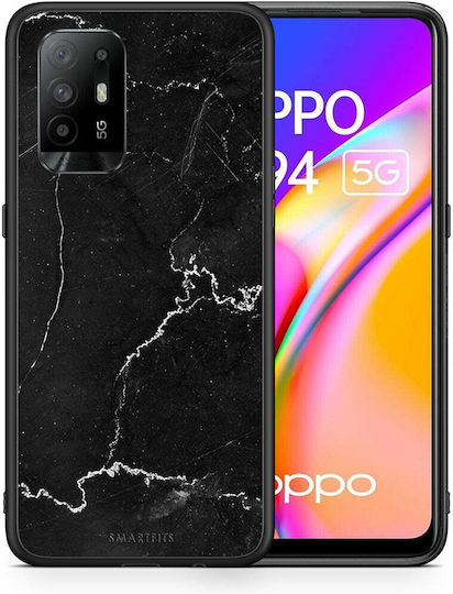 Smartfits Marble Black Back Cover Μαύρο (Oppo A94)