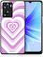 Smartfits Lilac Hearts Back Cover Λιλά (Oppo A57s)