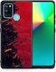 Smartfits Red Paint Back Cover Roșu (Realme 7i)