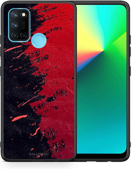 Smartfits Red Paint Back Cover Roșu (Realme 7i)