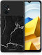 Smartfits Marble Black Back Cover Μαύρο (Poco M5)