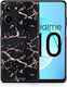 Smartfits Marble Black Rosegold Umschlag Rückseite Schwarz (Realme 10) 8427291574611_46685848699219