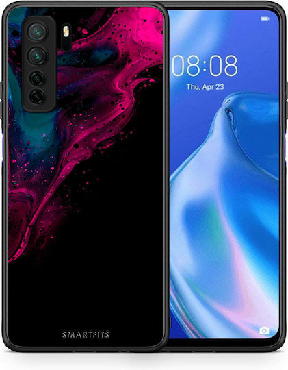 Smartfits Watercolor Pink Black Back Cover Ροζ (Huawei P40 Lite 5G)