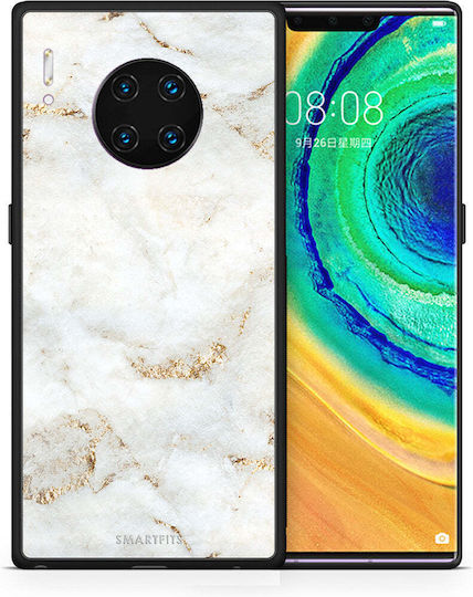 Smartfits White Gold Marble Umschlag Rückseite Weiß (Huawei Mate 30 Pro) A00_SM1-HU-MATE30PRO_WHITEGOLDMA