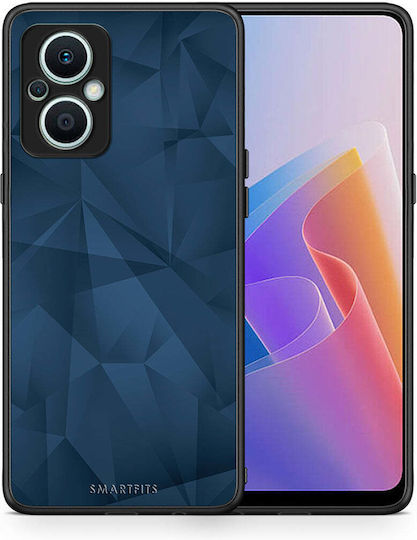 Smartfits Geometric Blue Abstract Back Cover Μπλε (Oppo Reno7 Lite)