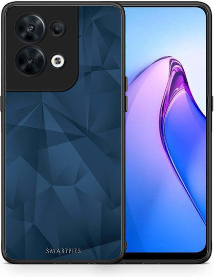Smartfits Geometric Blue Abstract Back Cover Μπλε (Oppo Reno8)
