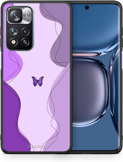 Smartfits Purple Mariposa Задна корица Лилав (Redmi Note 11 Pro+ 5GRealme 11 Pro / 11 Pro+) 7634931220635_43313258922139